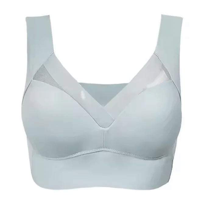 Ice Silk Fixed Cup Wireless Sports Bra - Image 5