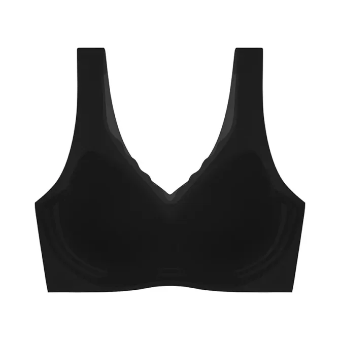 Ultra Thin Ice Silk Cool Seamless Semi Fixed Cup Bra - Image 2