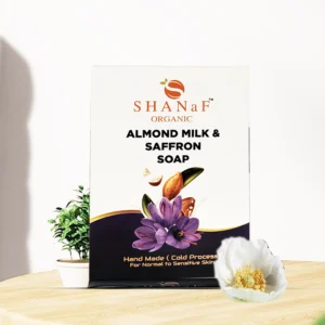 Almond and Saffron Milk Bar Soap Bar (110gm)